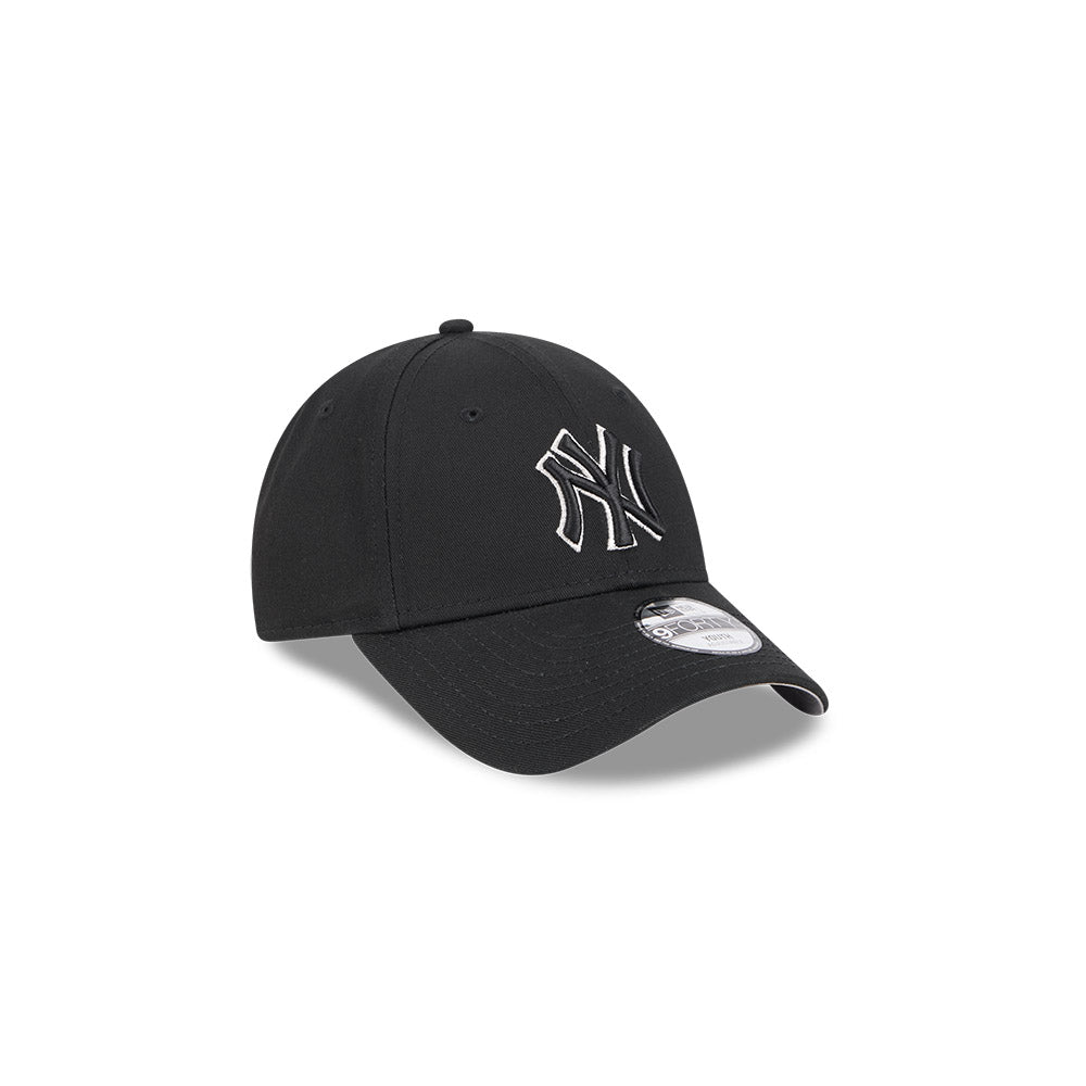 New York Yankees Youth Kids Hat - Black Metallic 9Forty Kids MLB Snapback Cap - New Era
